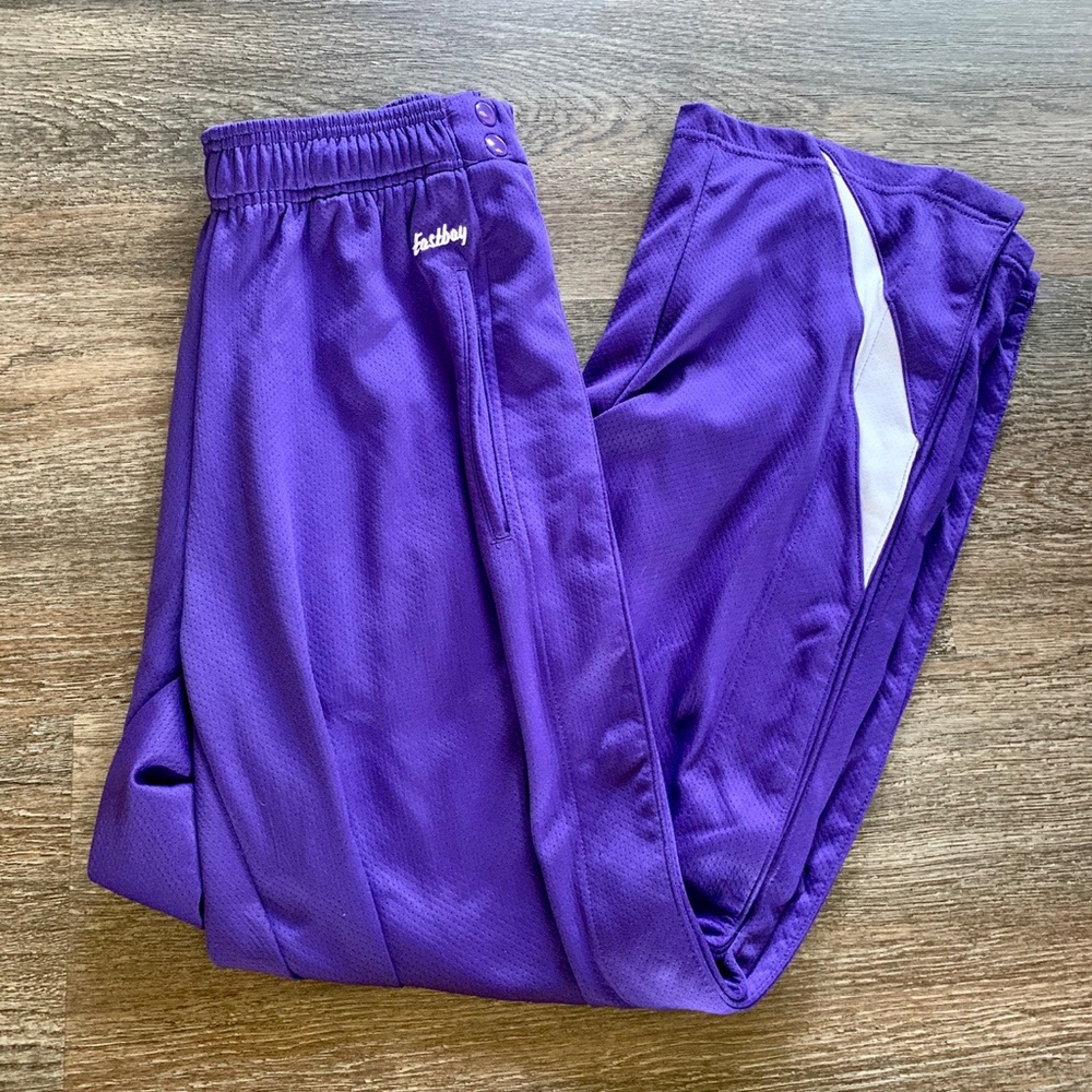 Purple break away pants